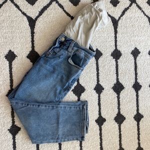 Blanqi Straight Crop Maternity Jeans in Sunfade Wash NWOT washed once-never worn